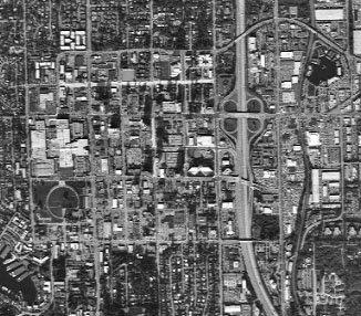 aerial photo of
downtown bellevue