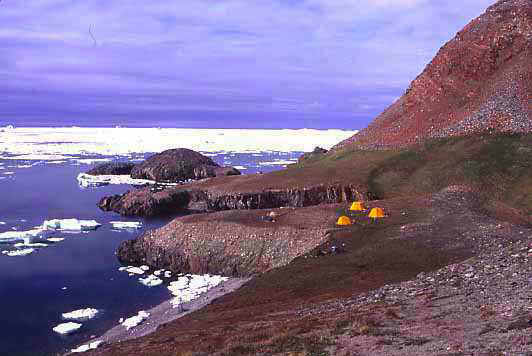 Camp at Cape Atholl, Greenland