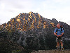 Jeff with Mt. Stuart (from Long's Pass).