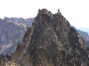 Sherpa Peak with the 'balancing rock'.