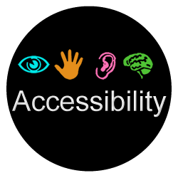 Accessibility logo, 250 x 250