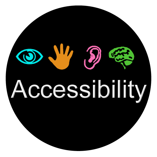 Accessibility logo, 500 x 500