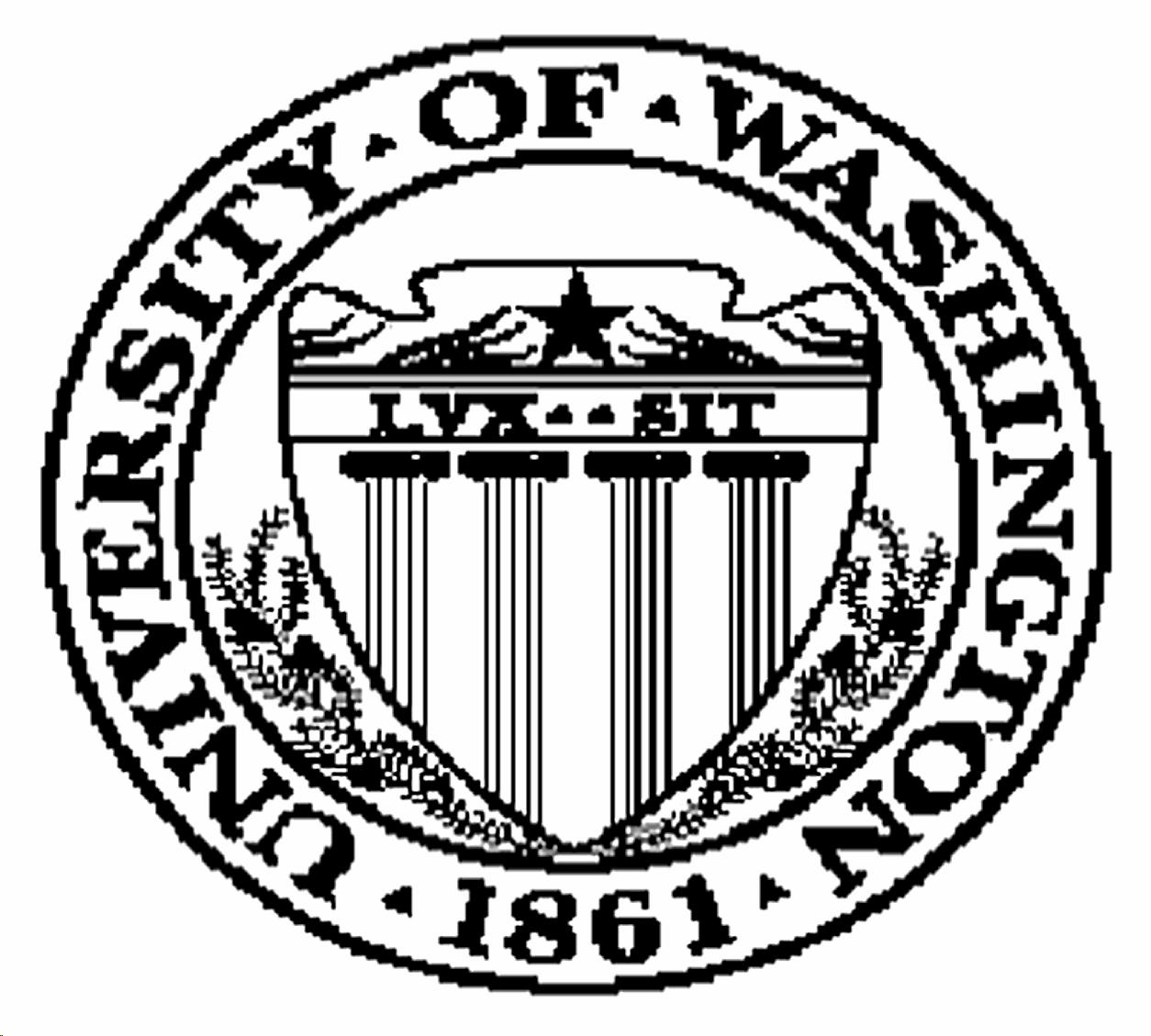 University of Washington seal, founded 1861