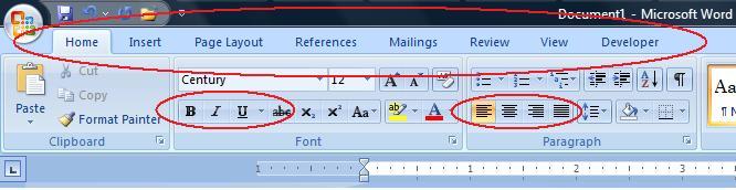 how to insert tabs in word 2007