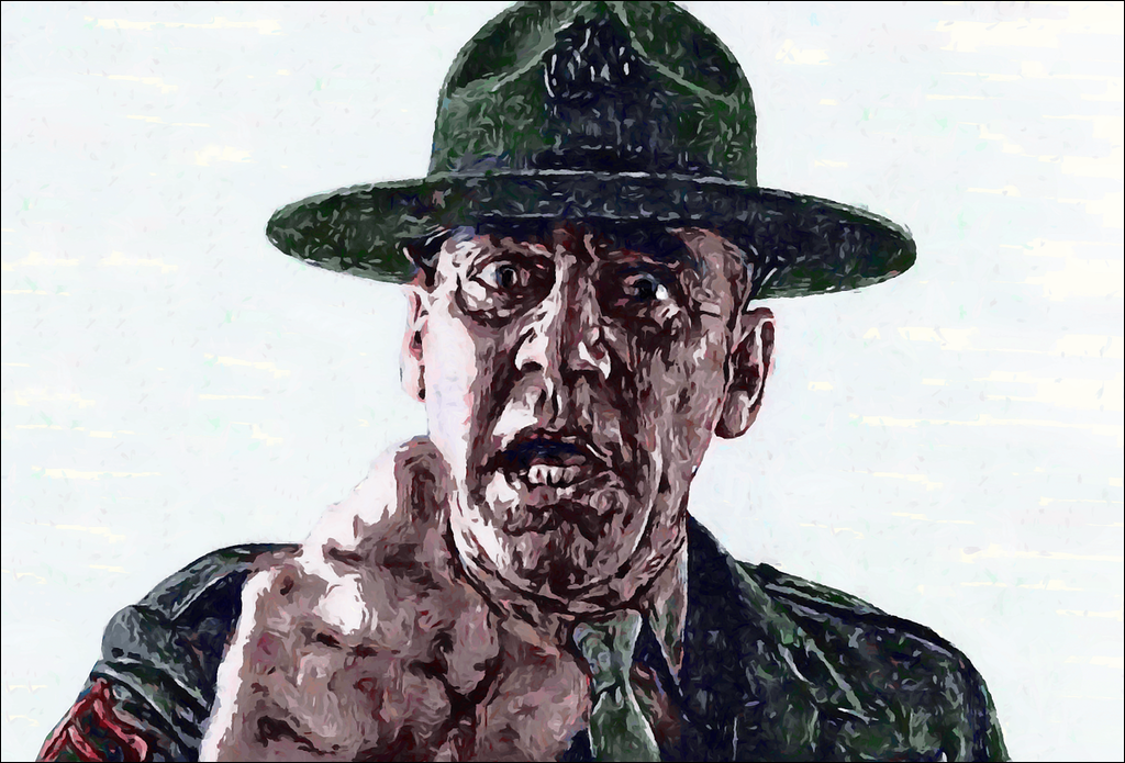 Drill Sergeant yelling at viewer