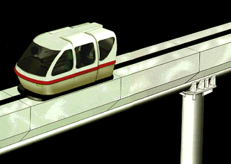 PRT 2000 Utilizes an Elevated 
Guideway Design