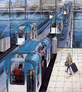 [sketch of SK system
crossing river]