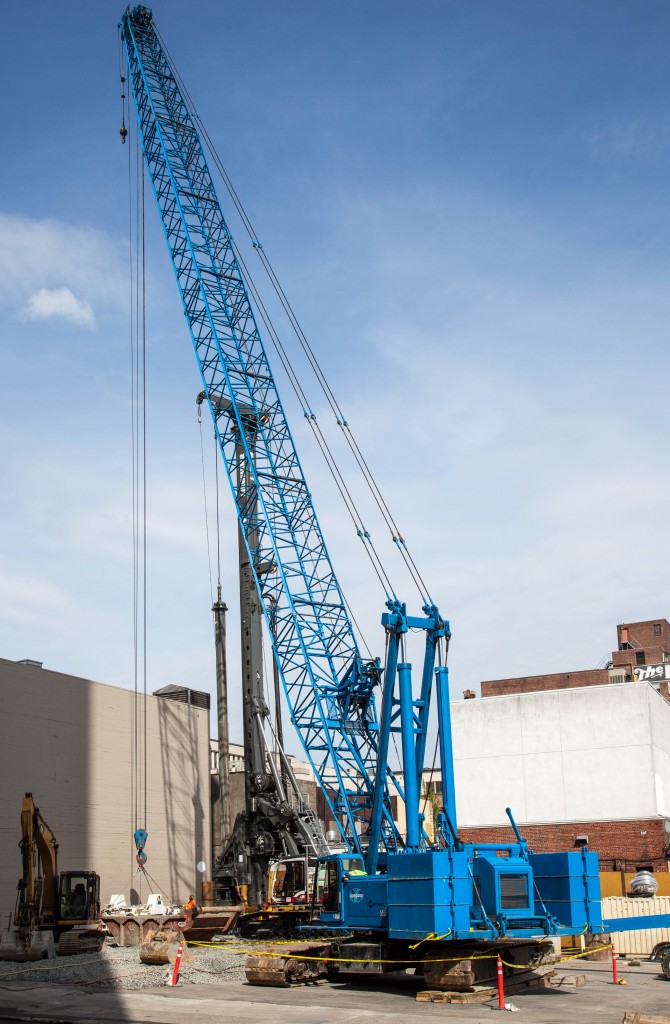 Retaining wall construction