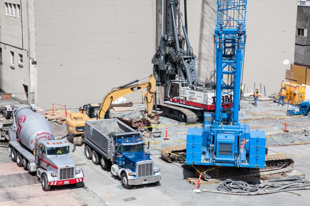 Retaining wall construction