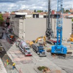 Retaining wall construction