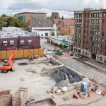 Retaining wall construction