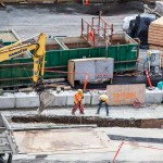 Retaining wall construction