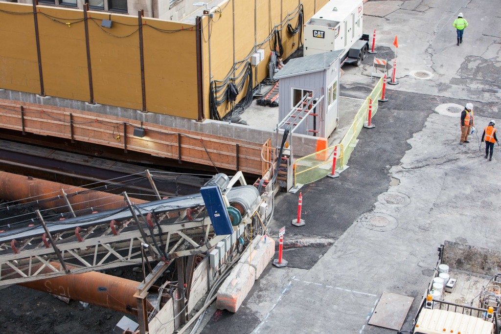 Conveyor belt excavation