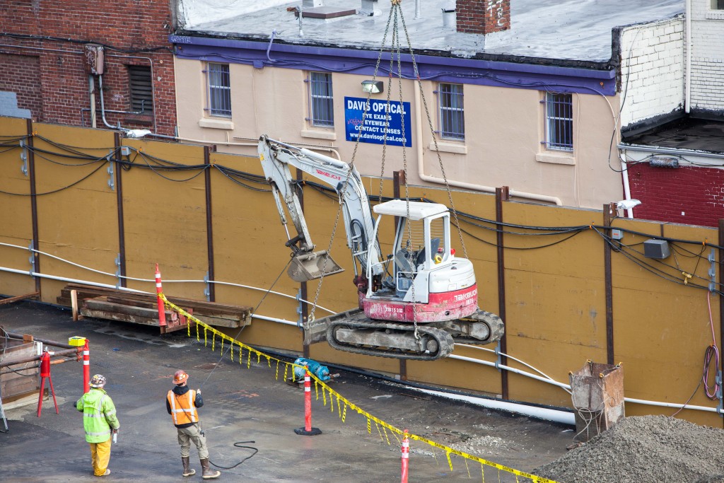 A flying mini-excavator.