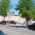 The Chase Bank underground parking garage.