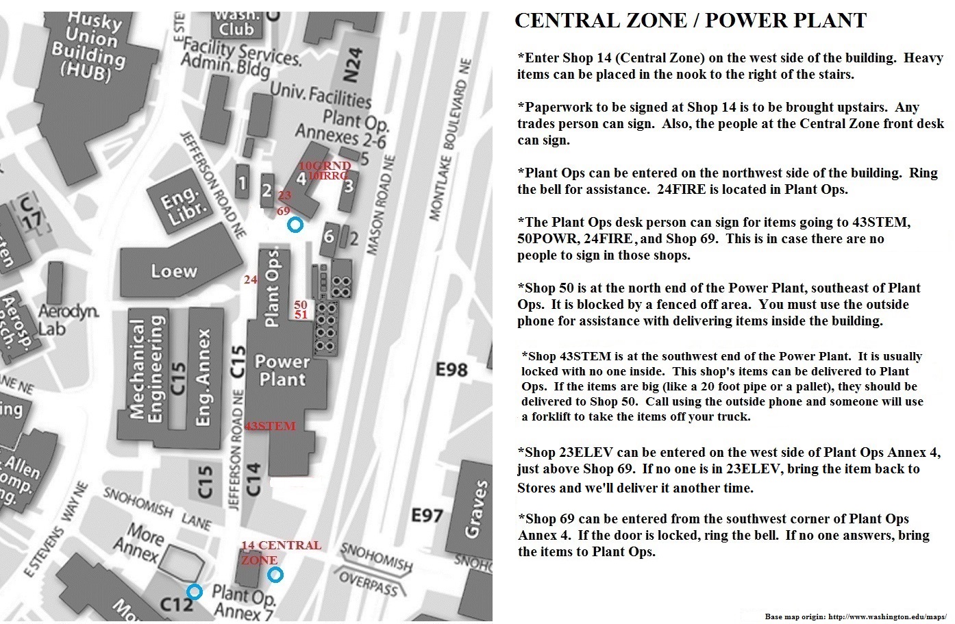 Central Zone and Powerplant