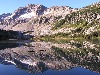 Nearby ridge reflection in Lower Lyman Lake.